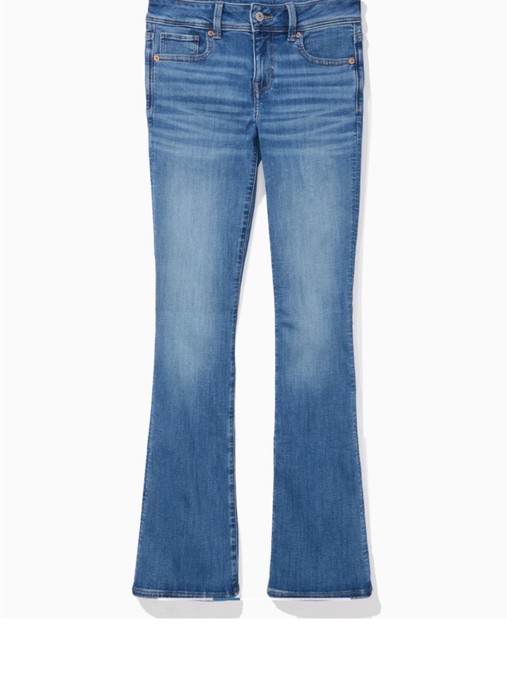 Women’s Low Rise Kick Bootcut Jeans AE SIZE 8 LONG